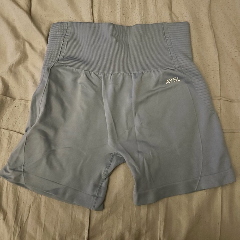 AYBL Light Blue High-Waisted Shorts